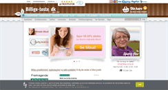 Desktop Screenshot of billige-teste.dk