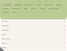 Tablet Screenshot of billige-teste.dk
